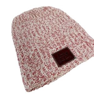 Love Your Melon Red Speckled Beanie Cotton